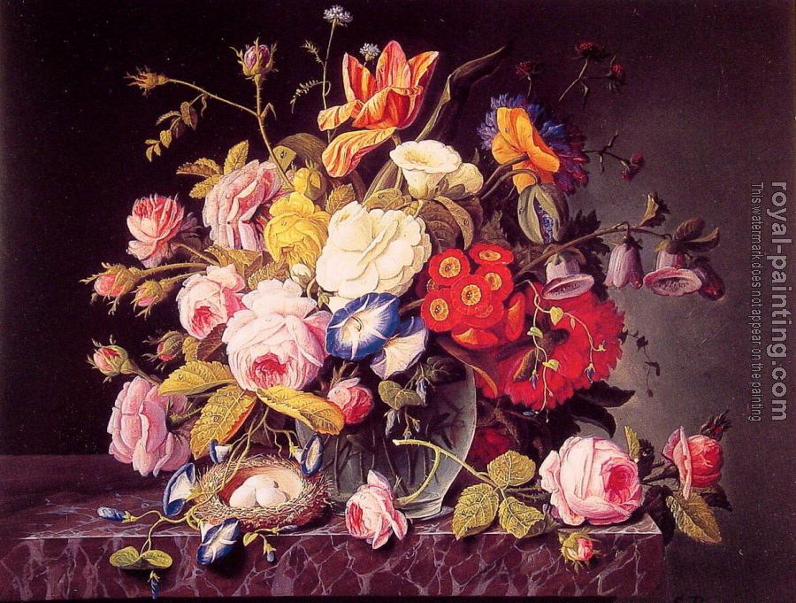 Severin Roesen : Still Life with Flowers Severin Roesen : Still Life with Flowers